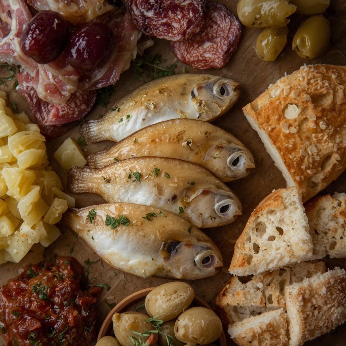 Boquerones served as tapas