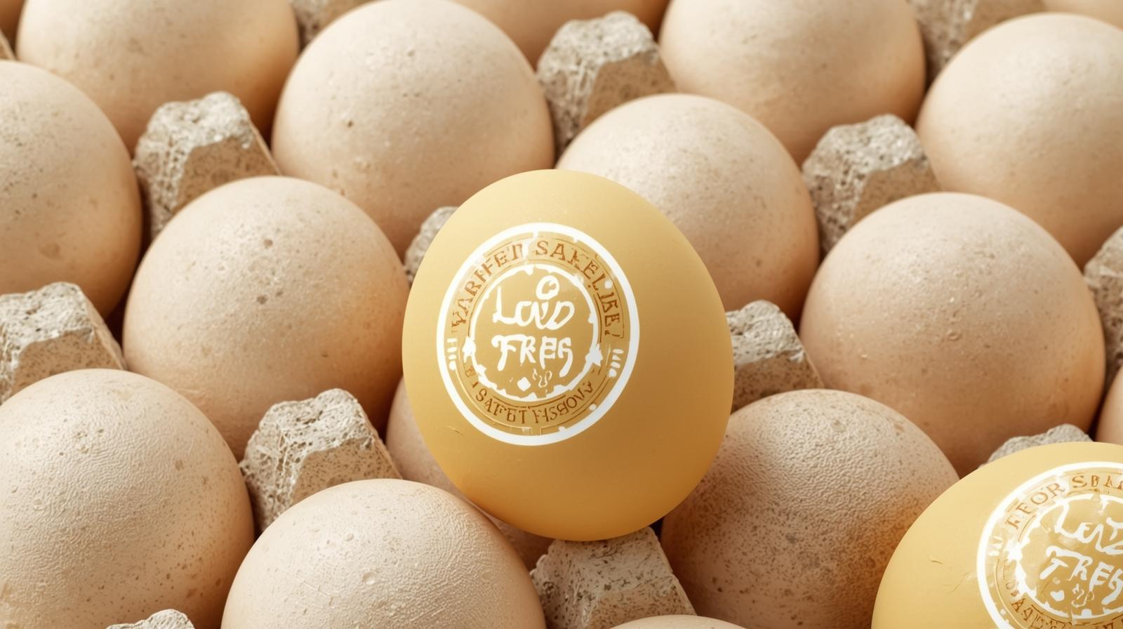 Century egg packaging showing 'Lead-Free' and 'Food-Grade Alkali Only' labels, clear batch and expiry