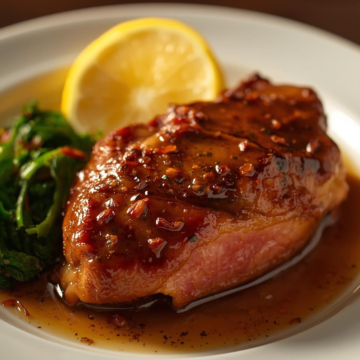 Duck confit served hot with salad