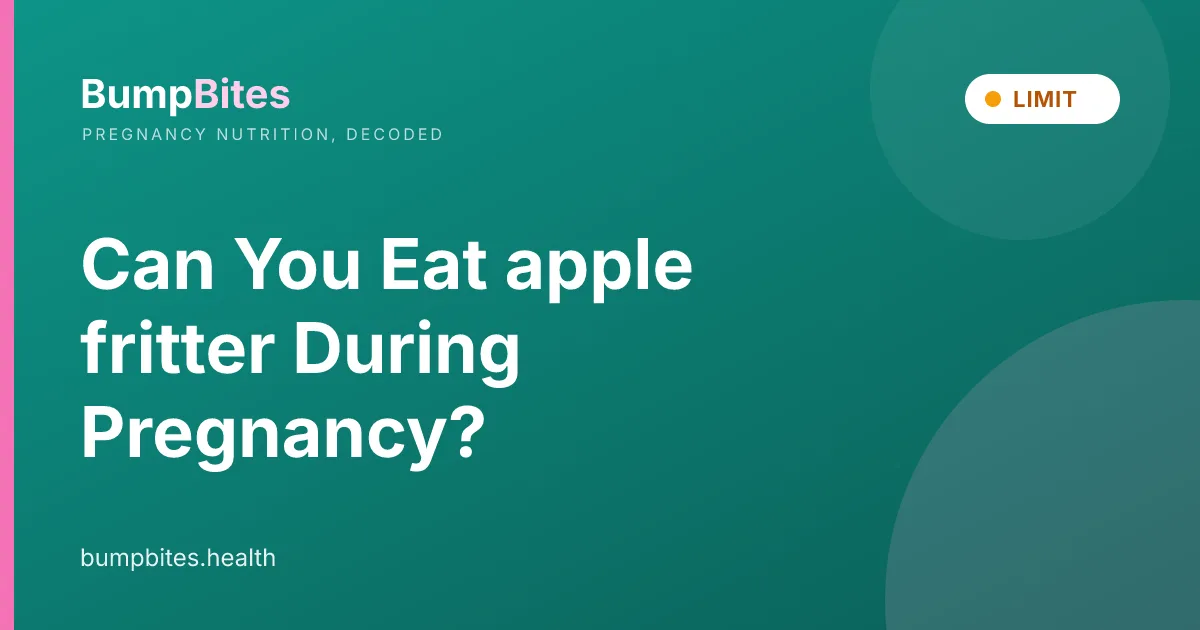 Can You Eat apple fritter During Pregnancy?