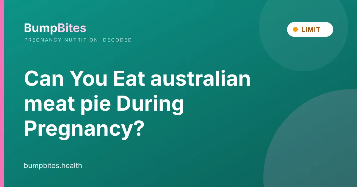 Can You Eat australian meat pie During Pregnancy?