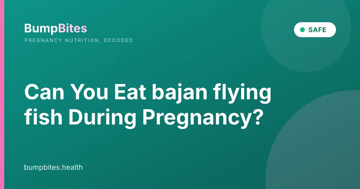 Can You Eat bajan flying fish During Pregnancy?