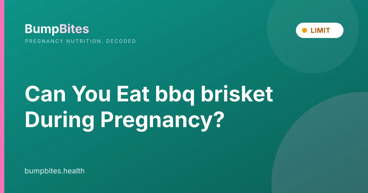 Can You Eat bbq brisket During Pregnancy?