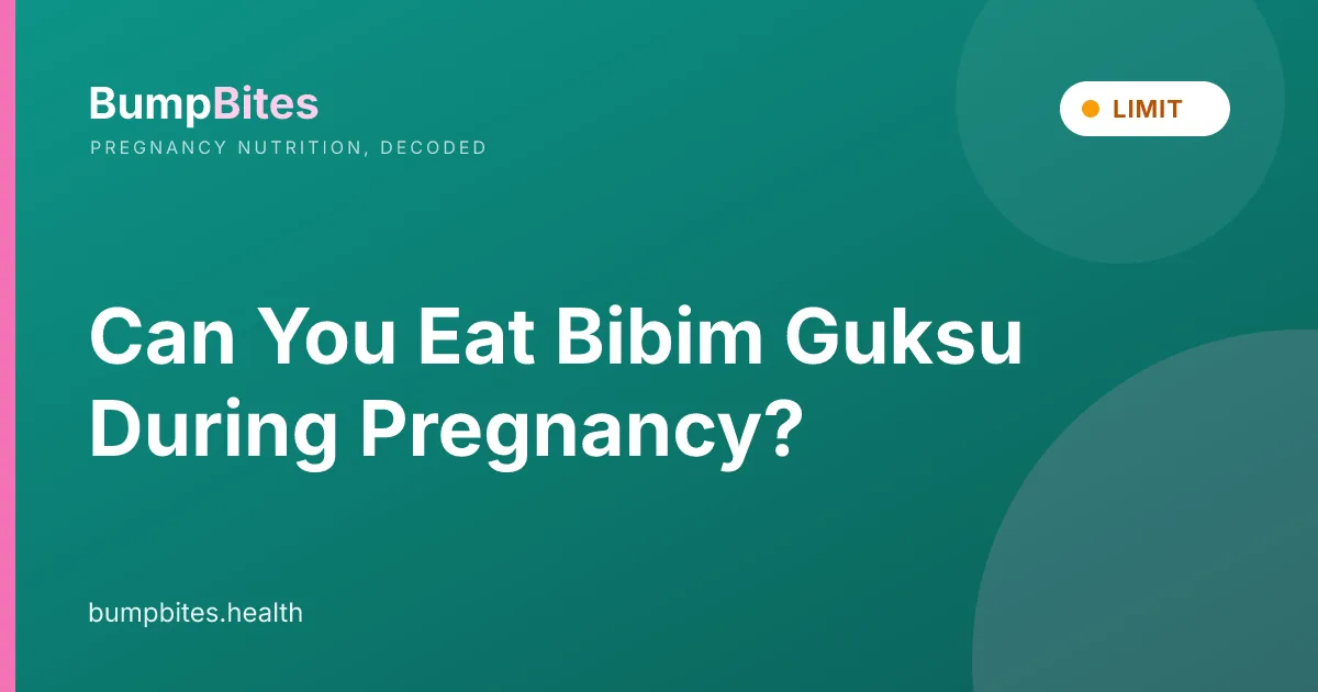 Can You Eat Bibim Guksu During Pregnancy?