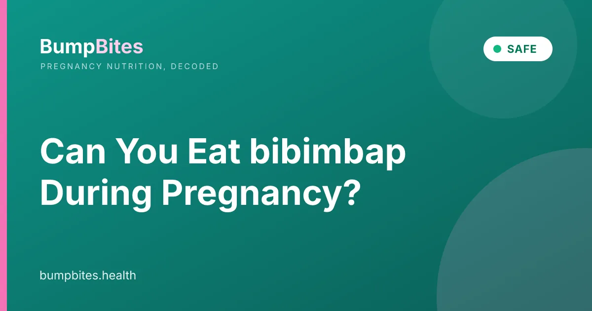 Can You Eat bibimbap During Pregnancy?
