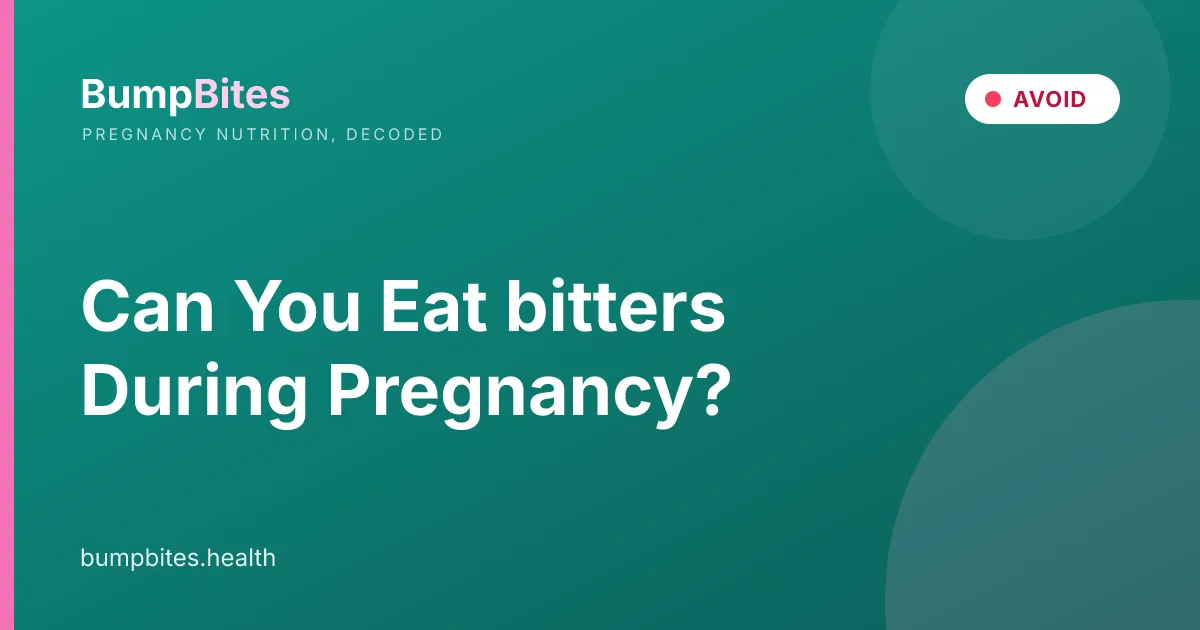 Bitters during pregnancy — BumpBites food safety guide