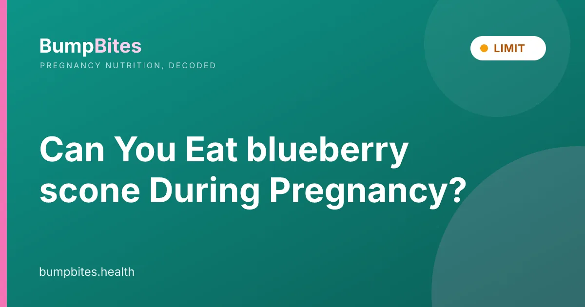 Can You Eat blueberry scone During Pregnancy?