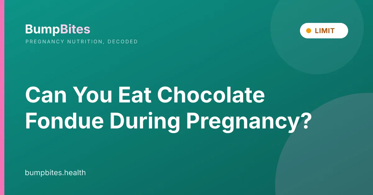 Can You Eat Chocolate Fondue During Pregnancy?