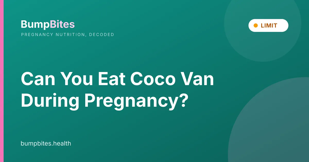 Can You Eat Coco Van During Pregnancy?