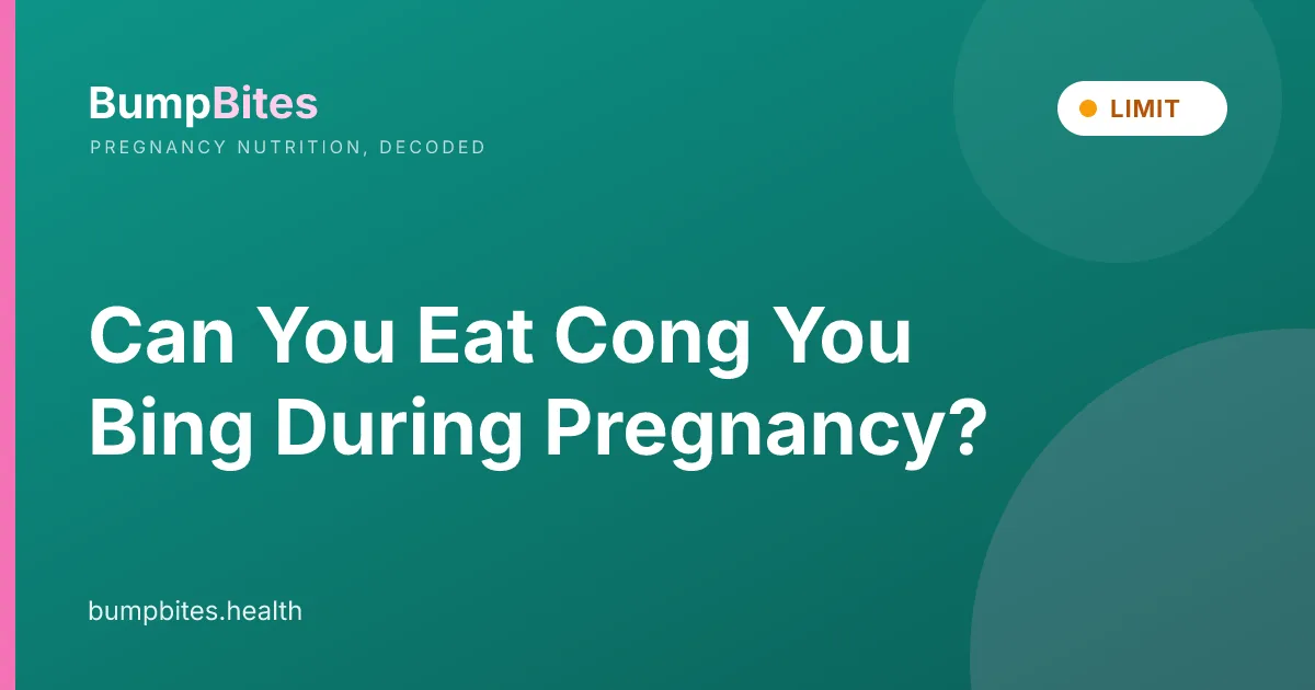 Can You Eat Cong You Bing During Pregnancy?
