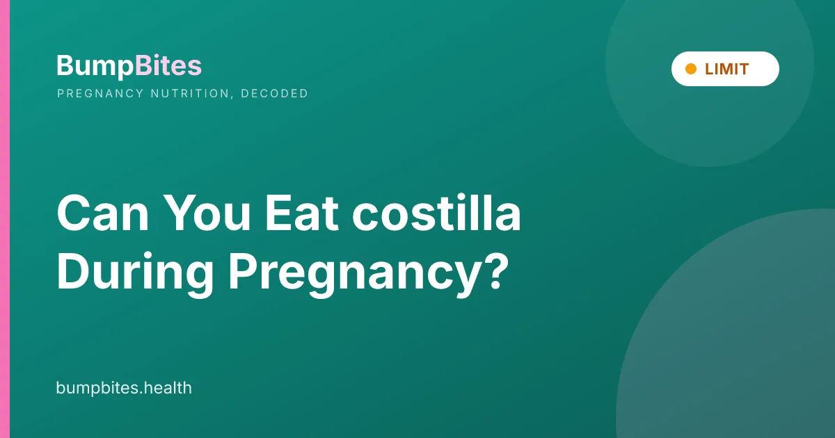 Costilla during pregnancy β BumpBites food safety guide