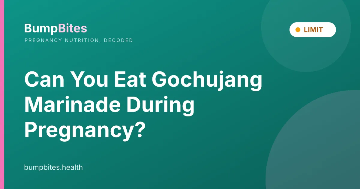 Can You Eat Gochujang Marinade During Pregnancy?