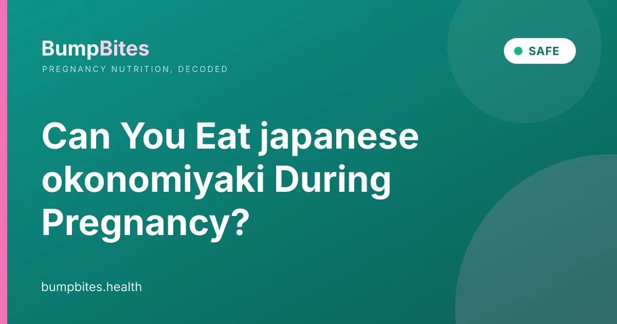 Can You Eat japanese okonomiyaki During Pregnancy?