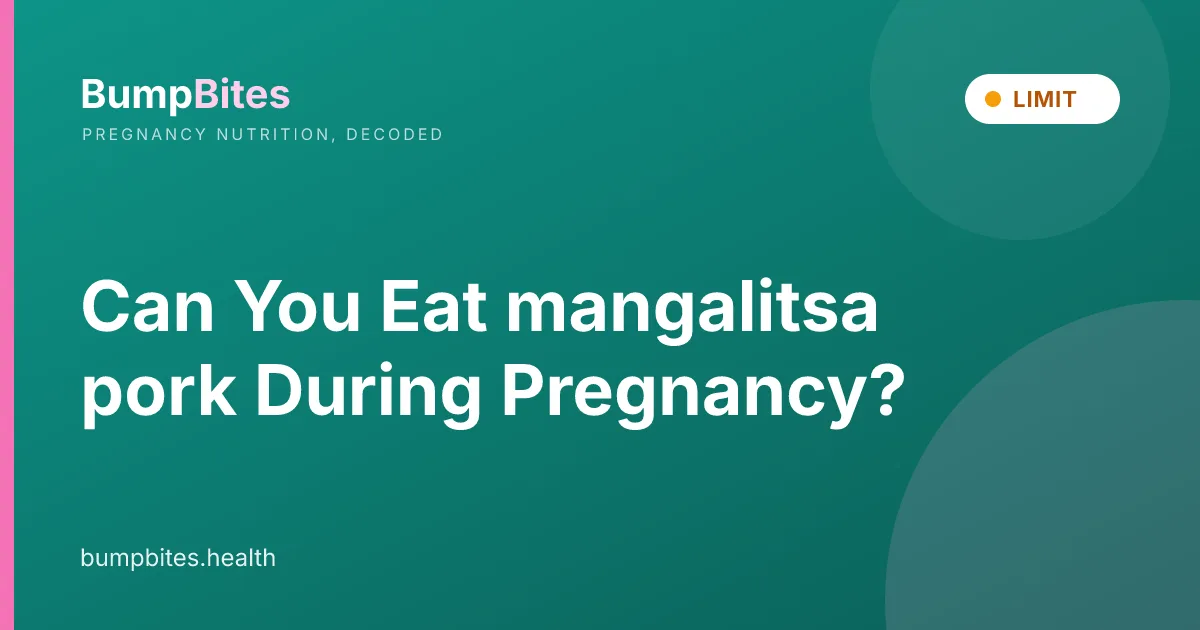 Can You Eat mangalitsa pork During Pregnancy?