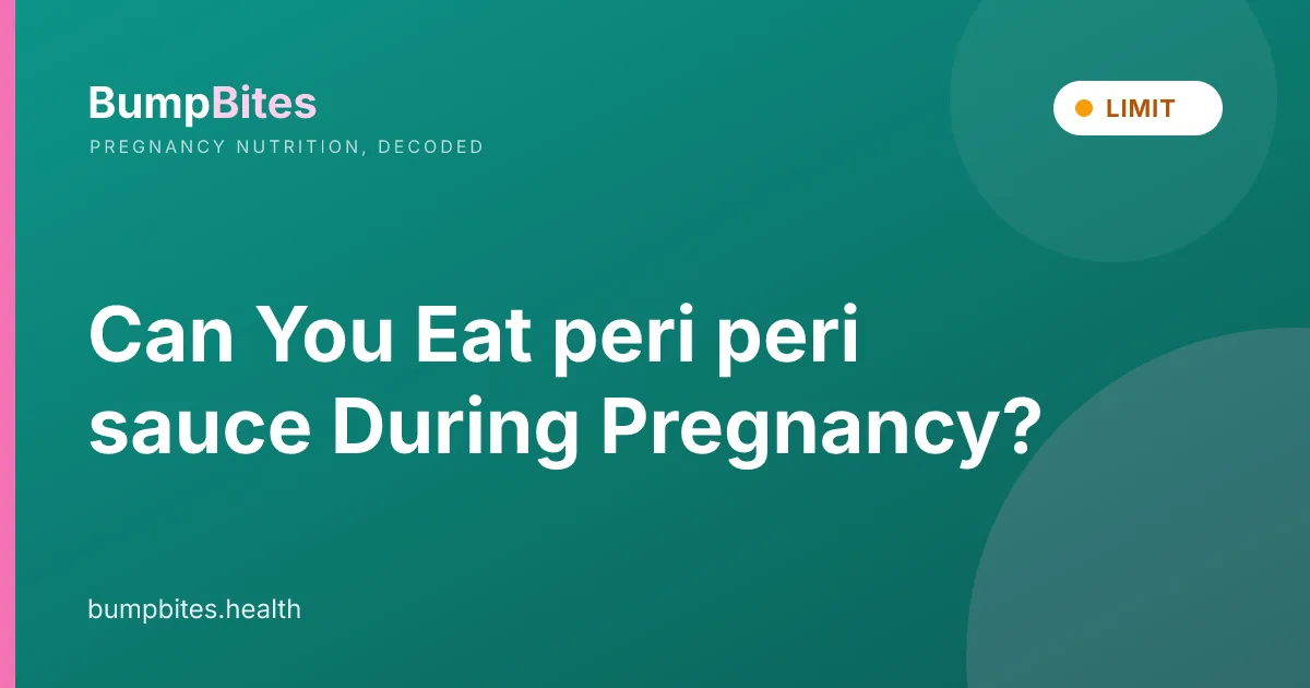 Can You Eat peri peri sauce During Pregnancy?
