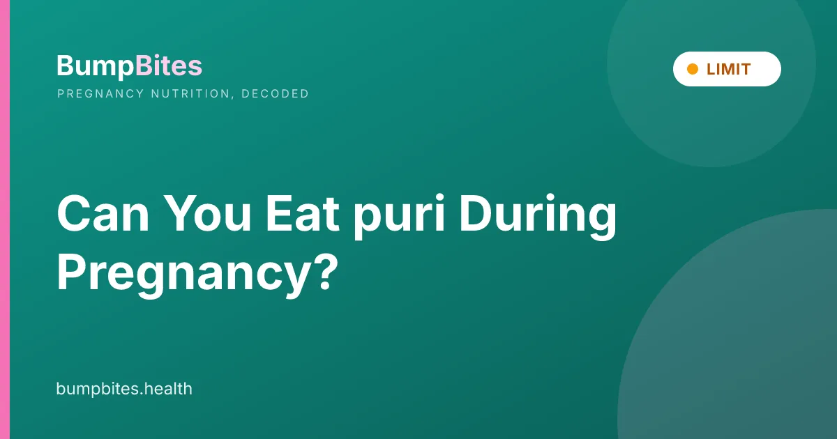 Can You Eat puri During Pregnancy?