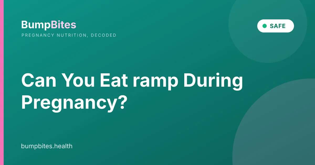 Ramp during pregnancy β BumpBites food safety guide