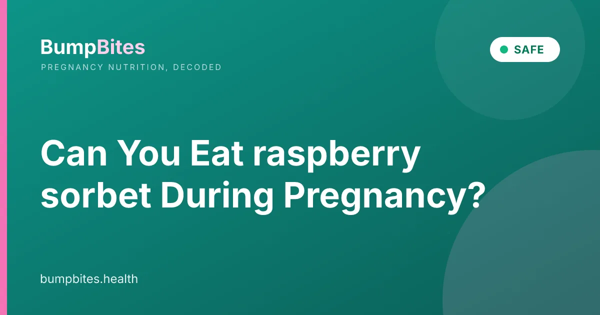 Can You Eat raspberry sorbet During Pregnancy?