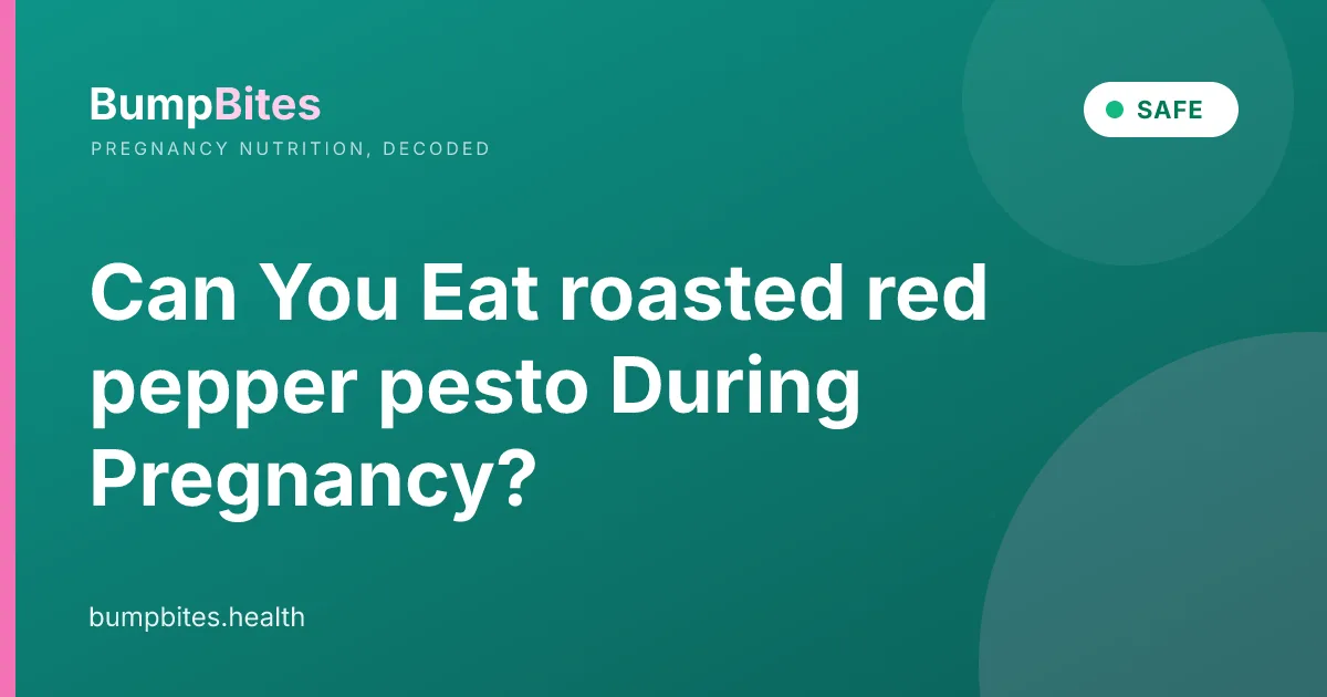 Can You Eat roasted red pepper pesto During Pregnancy?