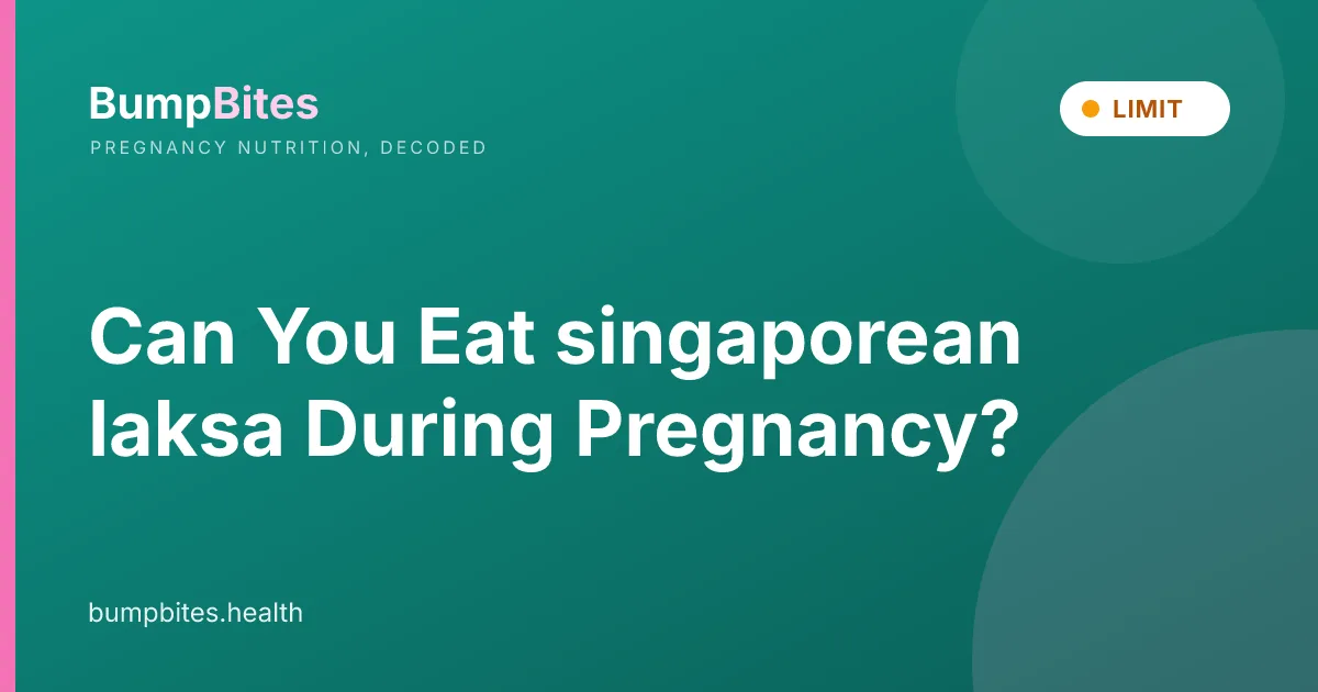 Can You Eat singaporean laksa During Pregnancy?