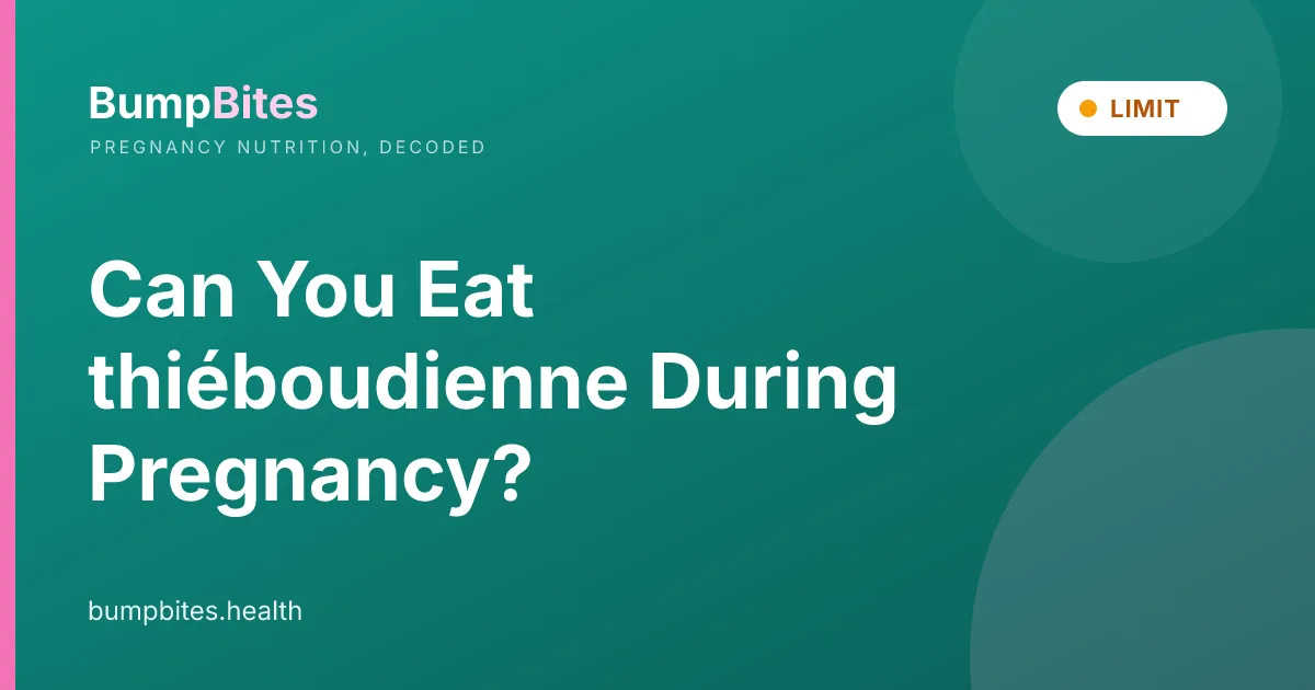 Thi Boudienne during pregnancy — BumpBites food safety guide