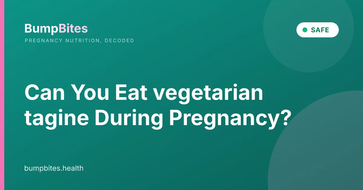 Vegetarian Tagine during pregnancy β BumpBites food safety guide