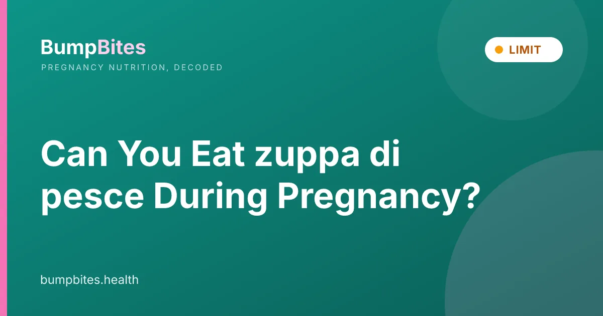 Can You Eat zuppa di pesce During Pregnancy?